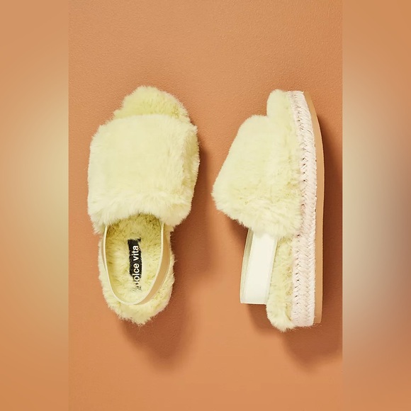 NEW Dolce Vita New Faux Fur Platform Sandals